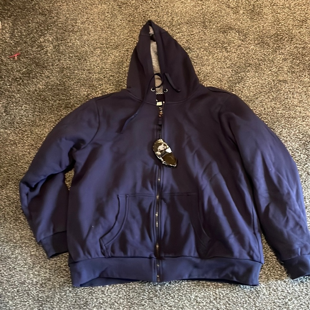 Warm hooded sweat jacket , new with tags